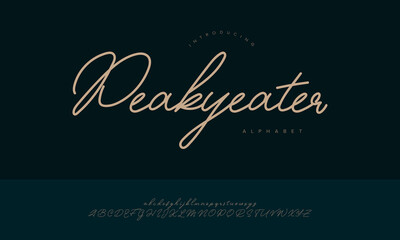 Pickyeater Playful Bold Handwritten Font Alphabet Vector For Food Packaging And Menu