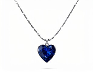 Luxury Blue Sapphire Pendant Necklace