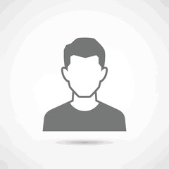 Minimalist user profile avatar icon