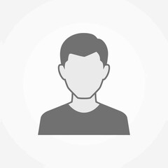 Minimalist user profile avatar icon