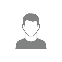 Minimalist user profile avatar icon