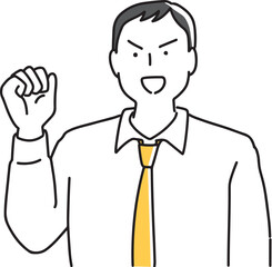 やる気になっている男性社員