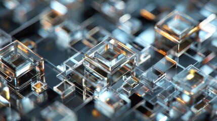 Radiant Quantum Computer Qubit Array With Superconducting Circuits Showcasing Advancements in Technology for 2026