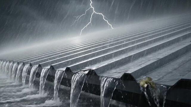 Metal roof panel resisting extreme weather conditions