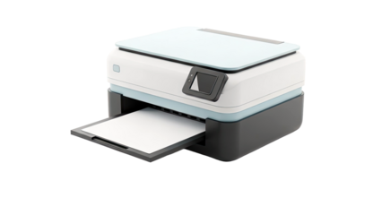 Modern Multifunction Printer with Paper Tray