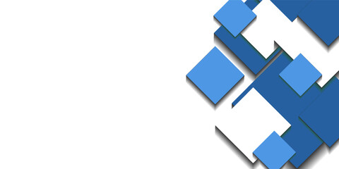Blue pastel geometric square abstract background