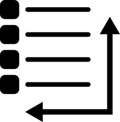 Fototapeta premium Square Node Indexing Icon - Minimalist Data Management Graphic