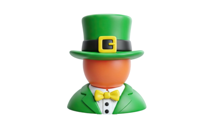 3D Leprechaun Character Icon