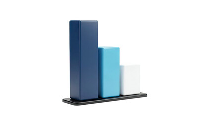 3D Bar Chart with Decreasing Bars
