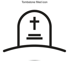 Tombstone filled icon