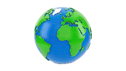 Fototapeta premium 3D Globe of Earth