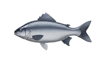 Silver Fish Sculpture