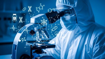 Doctor Using Artificial Intelligence Interface for Medical Diagnosis