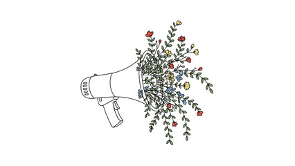 Abstract digital art with multicolored dots on black background