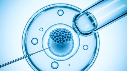 Digital Cell Technology and Medical Innovation Concept