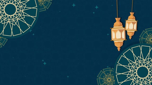 Modern Islamic Abstract Background Animation