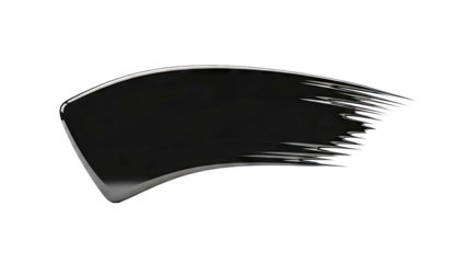 Glossy Black Paint Smear