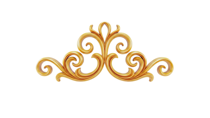 Golden Swirl Ornament