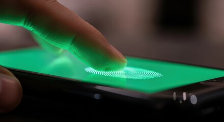 Secure digital authentication using biometric fingerprint technology on mobile device