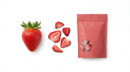 From fresh to dried: the journey of succulent red strawberries in various forms