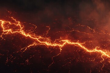 Fiery Red Lightning Energy