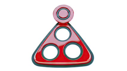 Red Fidget Spinner Toy