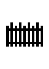 Obraz premium Fence Icon. Simple Fence Icon For Web Design With White Background.