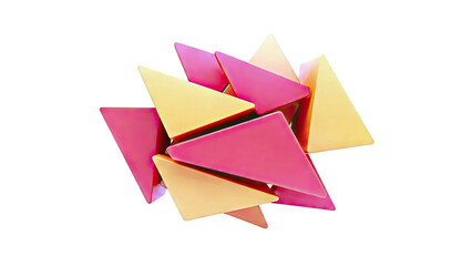 Pile of Red and Orange Triangles