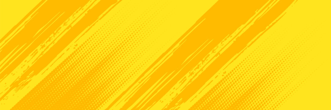 Modern Retro comic yellow background raster gradient halftone  stock vector sports