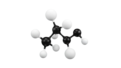 3D model of an alkene molecule