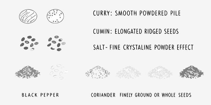 Visual guide to spices cumin coriander pepper and more