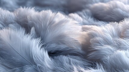 Obraz premium White feather texture, macro close up, soft fluffy background, angelic concept, pure white detail 