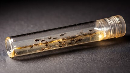 A metal screwdriver tool and an electric screw placed near a black pen and business equipment under a gold light