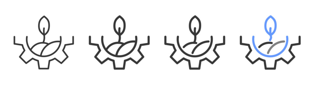 The Ultimate sector Styles with Variations Line of icon set vector illustration