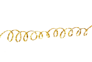 Drawn Gold Glitter Line for Logo and Branding