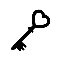 key with heart