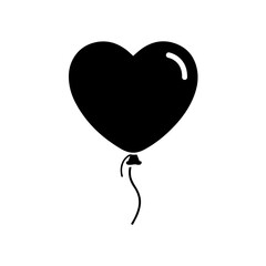 Valentine&rsquo;s Day Heart Balloon Silhouette