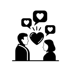 Valentine&rsquo;s Day Love Message Icon
