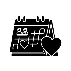 Valentine&rsquo;s Day Calendar Icon