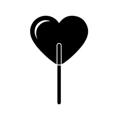 Valentine&rsquo;s Day Heart Lollipop Icon
