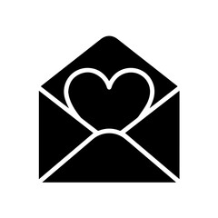 Valentine&rsquo;s Day Love Letter Envelope Icon