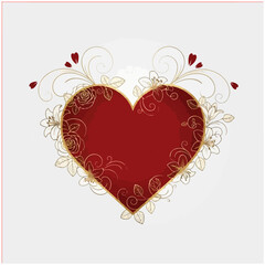 Valentine&rsquo;s Day Decorative Heart Vector