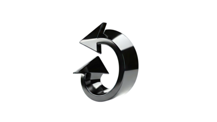 Glossy Black Refresh Arrows