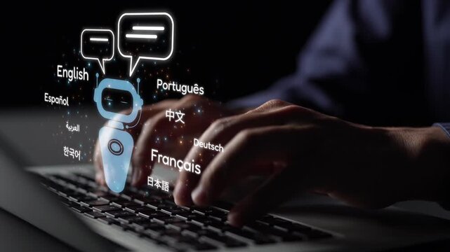 Global communication with multiple languages, digital translation tools, multilingual technology, cross-cultural communication, and virtual language learning environments. Muxer