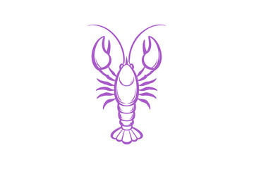 Crawfish or lobster crustacean sketch Hand drawn Mardi Gras carnival Doodle illustration design  © Digital