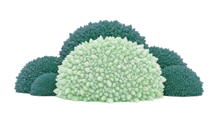 Abstract Green Textured Bush Group