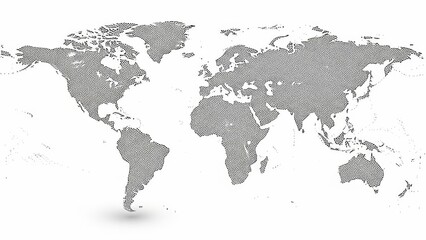 Fototapeta premium A professional world map vector illustration featuring global continents from Europe and America to Asia and Australia on a clean background for travel, geography, and business design