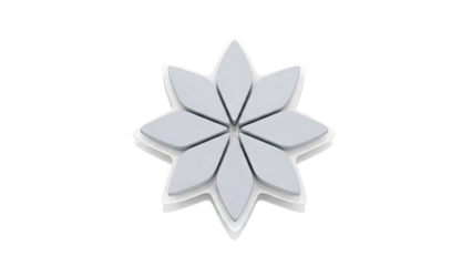 Abstract Geometric Flower Design