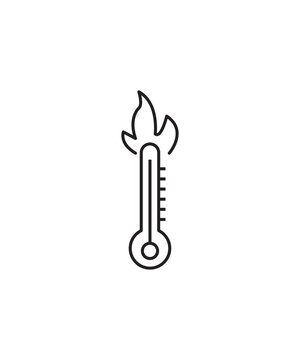 thermometer icon, vector best line icon.