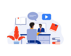 Online Education Concept Illustration